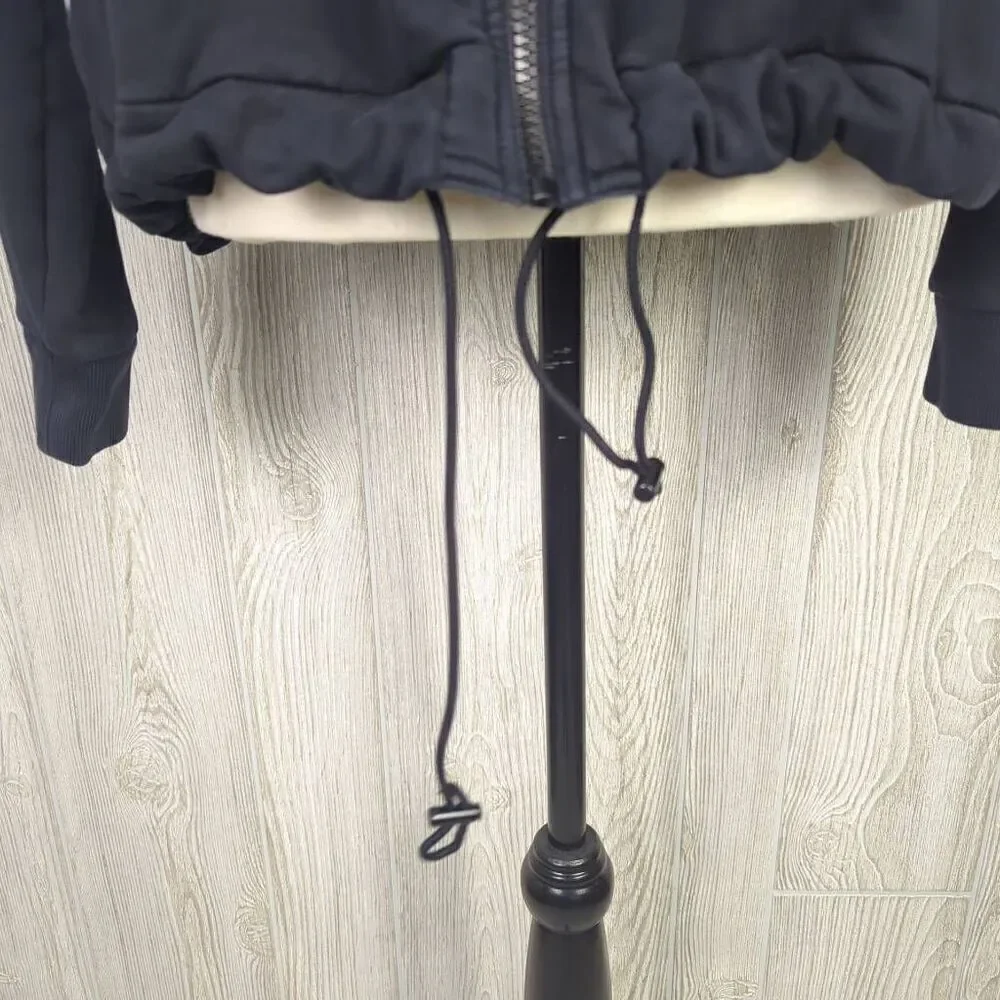 Vintage Lauren Ralph Lauren LRL Women Size XL Black White Zip Up Jacket - Picture 5 of 8
